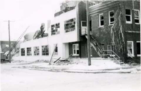 Aftermath of fire